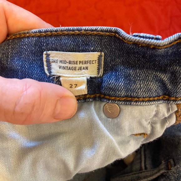 MADEWELL Perfect Vintage Jean- Size 27 - Picture 3 of 4